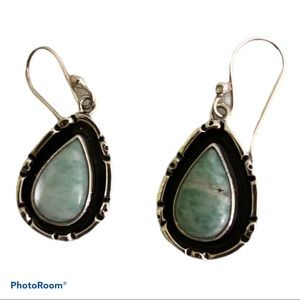Sterling/Amazonite earrings